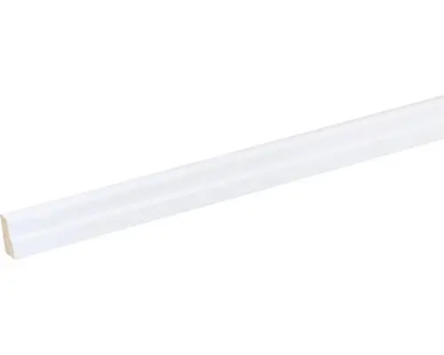 Sockelleiste SF284 Buche weiß lackiert 7x23 mm L:2400 mm