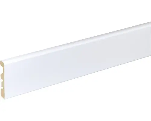 Sockelleiste SF263 MDF weiß lackiert 10x58 mm L:2400 mm