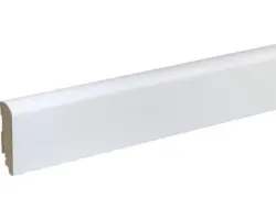 Sockelleiste FU088L MDF weiß lackiert 19x70 mm L:2400 mm