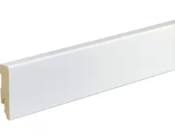Sockelleiste FU86L MDF weiß lackiert 16x70 mm L:2400 mm