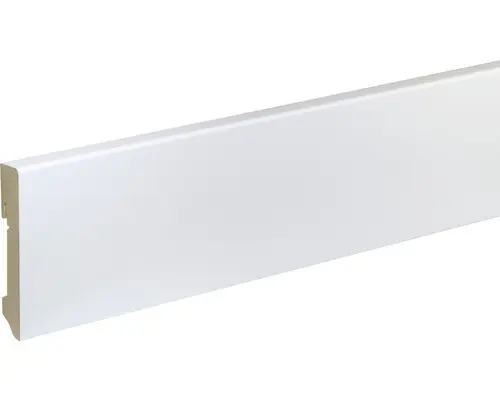 SKANDOR Sockelleiste FU96L MDF weiß lackiert 16x90x2400 mm