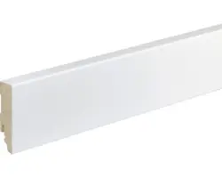 Sockelleiste FU87L MDF weiß lackiert 16x70 mm L:2400 mm
