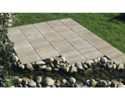 Beton Terrassenplatte iStone Pure muschelkalk 40x40x4cm