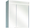 Hornbach LED-Spiegelschrank Pelipal Treviso I 2-türig 60x70x20 cm weiß