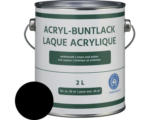 Hornbach Acryl-Buntlack seidenmatt tiefschwarz 2 l