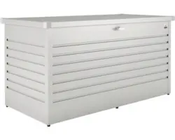 Auflagenbox biohort 160 High 159 x 79 x 83 cm silber-metallic