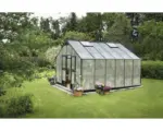 Hornbach Gewächshaus JULIANA Gärtner 16,1 m² 10 mm Stegdoppelplatten 368x439 cm anthrazit