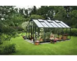Hornbach Gewächshaus JULIANA Gärtner 18,8 m² 3 mm Sicherheitsglas 368x511 cm anthrazit