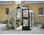 Hornbach Gewächshaus JULIANA Compact 5,0 m² 3 mm Sicherheitsglas 224x224 cm Aluminium