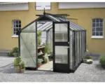 Hornbach Gewächshaus JULIANA Compact 8,2 m² 10 mm Stegdoppelplatten 224x368 cm anthrazit