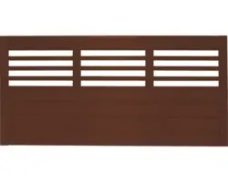 Vorgartenzaun Konsta Style 180 x 90 cm braun