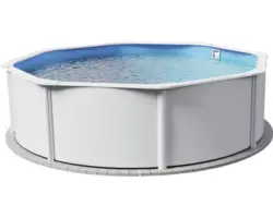 Aufstellpool Stahlwandpool-Set Planet Pool Vision-Pool Classic Solo rund Ø 550x120 cm inkl. Einbauskimmer weiss
