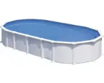 Hornbach Aufstellpool Stahlwandpool-Set Planet Pool Vision-Pool High Line Solo oval 915x470x132 cm inkl. Einbauskimmer weiss
