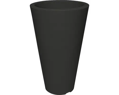Pflanzvase Capri 35 cm rund anthrazit