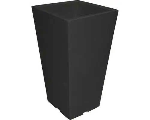 Pflanzvase Capri 35 cm eckig anthrazit