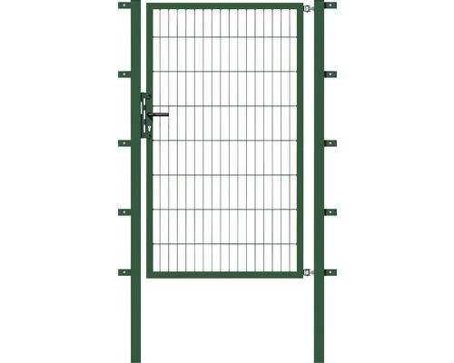 Stabgitter-Einzeltor ALBERTS Flexo 100 x 80 cm inkl. Pfosten 6 x 6 cm grün