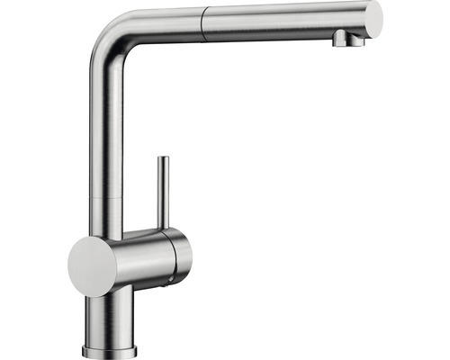 Küchenarmatur Blanco Linus-S 517184 mit Handbrause edelstahl gebürstet