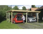 Hornbach Doppelcarport weka Optima Gr. 3 603x512 cm kesseldruckimprägniert