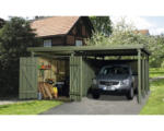 Hornbach Einzelcarport weka A2 Gr. 3 inkl. Geräteraum 512x602 cm kesseldruckimprägniert