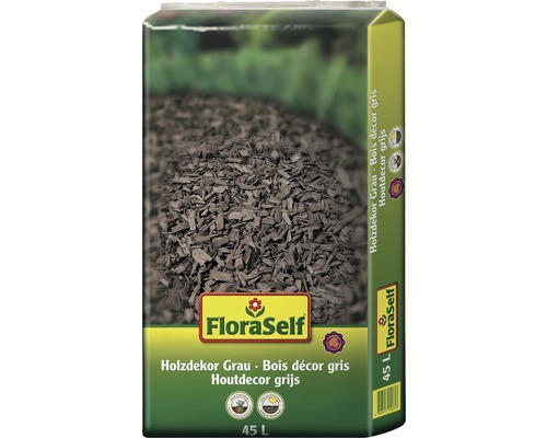 Holzdekor FloraSelf grau-braun 45 L