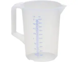 Messkanne 2000 ml transparent