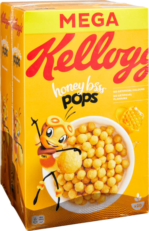 Kellogg’s Honey Bsss Pops, 2 x 600 g