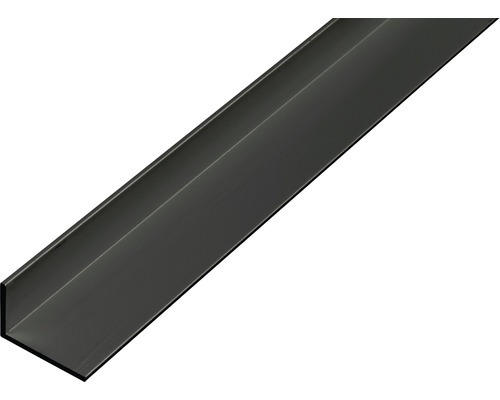 Winkelprofil Alu eloxiert 20x10x1 mm, 1 m schwarz