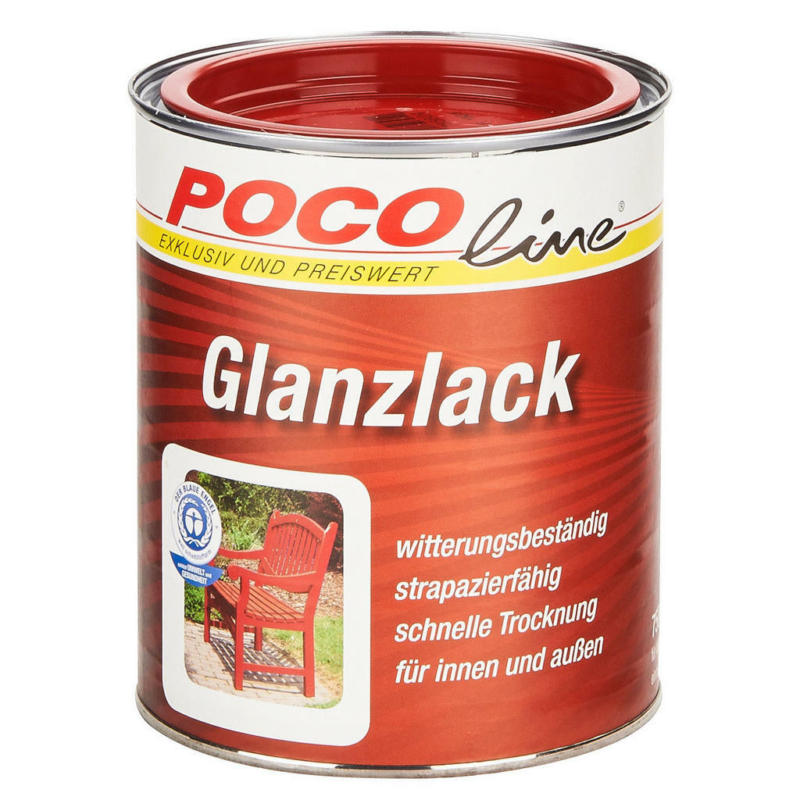 POCOline Acyl Buntlack feuerrot glänzend ca. 0,75 l