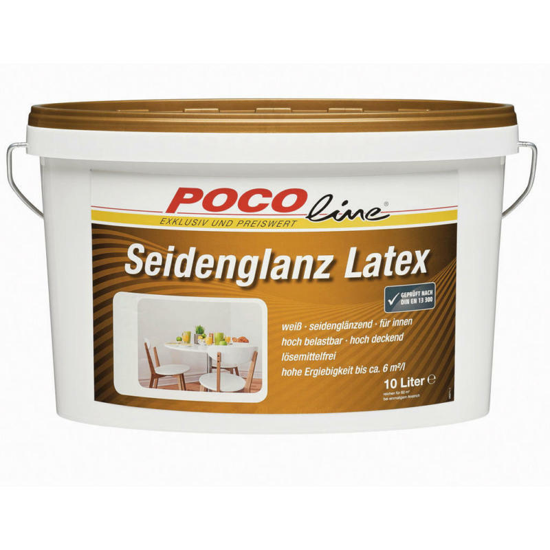 POCOline Latexfarbe weiß ca. 10 l