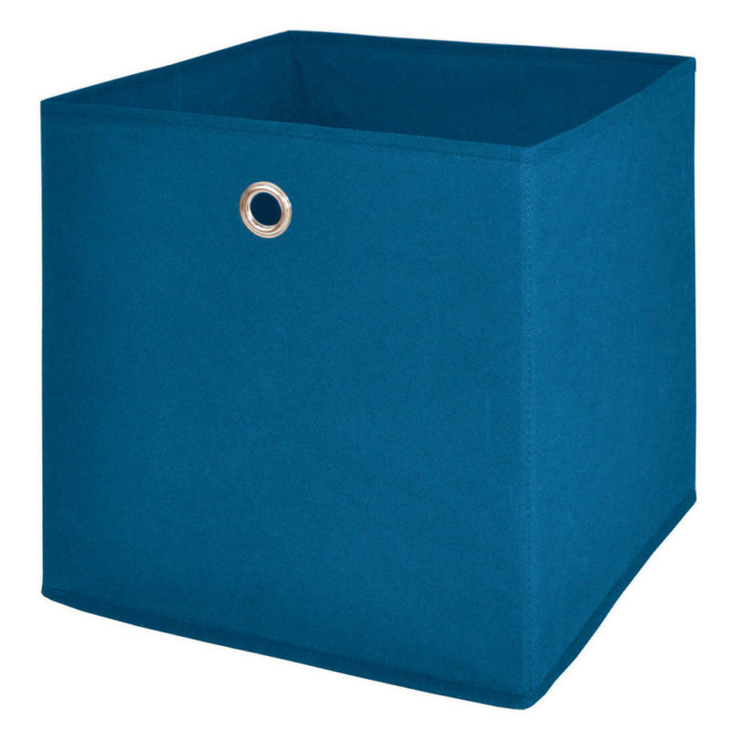 Stoffbox blau B/H/T: ca. 32x32x32 cm