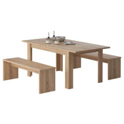 Tischgruppe Sylt Eiche Sonoma Nachbildung Spanplatte B/H/T: ca. 140x75x90 cm