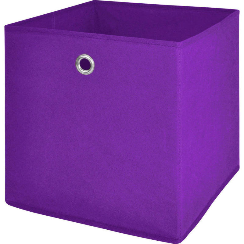Stoffbox lila B/H/T: ca. 32x32x32 cm
