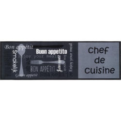 Küchenläufer Cook&Wash grau B/L: ca. 50x150 cm