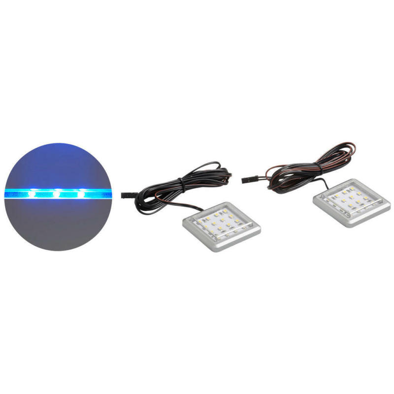 LED-Unterbauspots blau