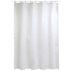 Duschvorhang weiß Textil B/L: ca. 180x200 cm