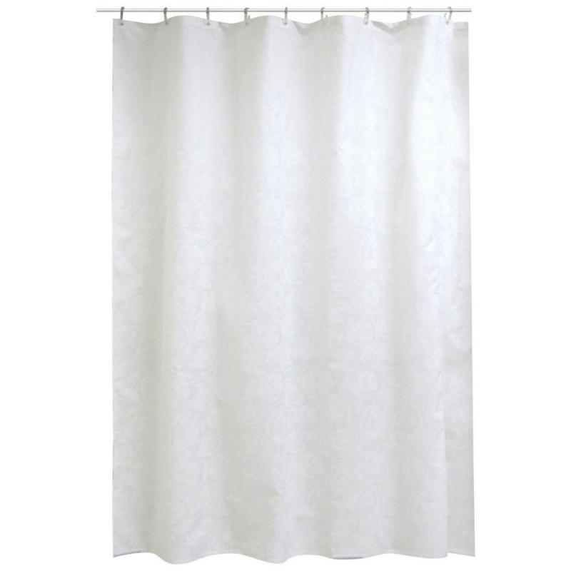 Duschvorhang weiß Textil B/L: ca. 180x200 cm
