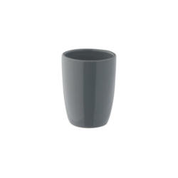 Zahnputzbecher anthrazit Keramik B/H/L: ca. 7,5x10,5x7,5 cm
