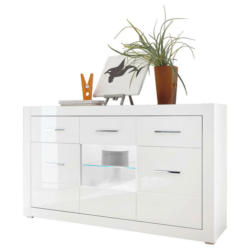 Sideboard Bianco weiß weiß Hochglanz B/H/T: ca. 164x97x42 cm