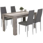 POCO Einrichtungsmarkt Monheim Tischgruppe Helene Beton Optik grau B/H/T: ca. 140x76x80 cm