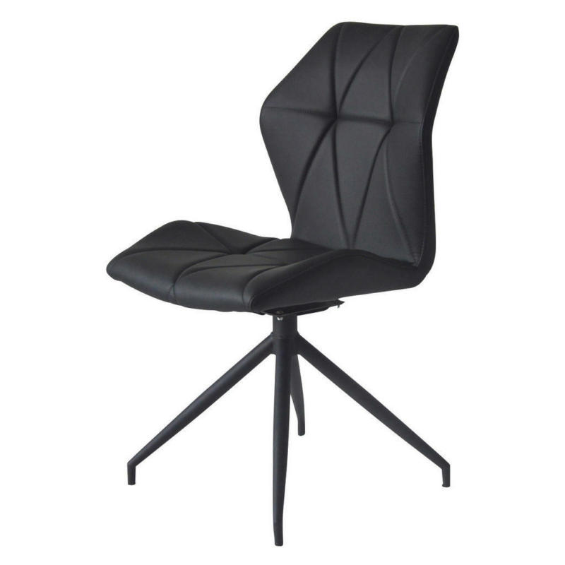 Stuhl schwarz B/H/T: ca. 52x90x62 cm
