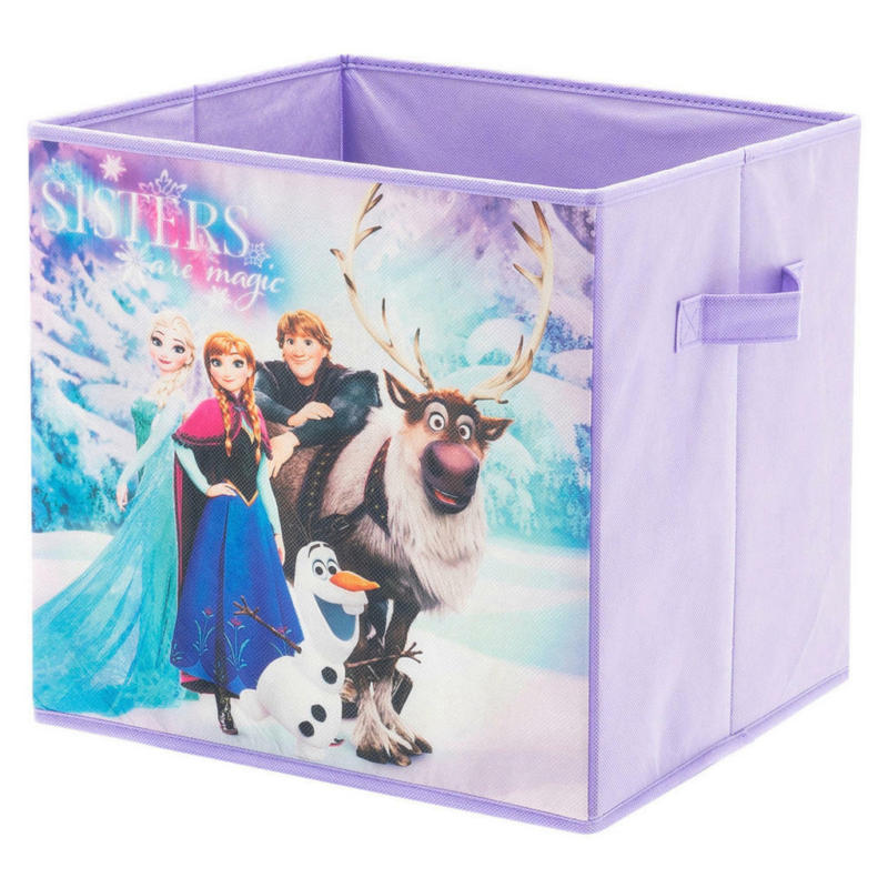 Stoffbox Frozen lila B/H/T: ca. 32x32x32 cm