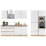 POCO Einrichtungsmarkt Weiden Respekta Küchenblock Premium weiß hochglänzend B/H/T: ca. 345x220,5x60 cm