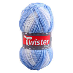 Handstrickgarn Twister Baby himmel L: ca. 21000 cm