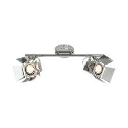 SPOT Light Spotbalken 2584228 Chrom Metall B/H: ca. 37x20 cm GU10 2 Brennstellen