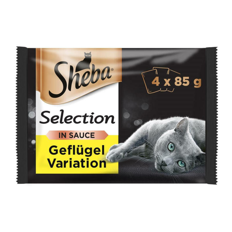 Sheba Selection in Sauce Geflügel Variation 4-Pack