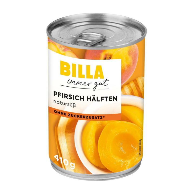 BILLA Pfirsich Hälften natursüß