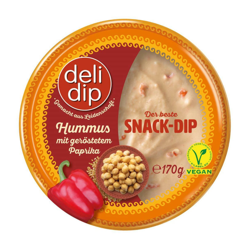 Deli Dip Hummus mit geröstetem Paprika