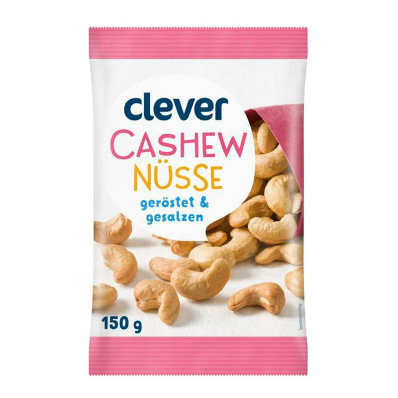 Clever Cashews geröstet & gesalzen