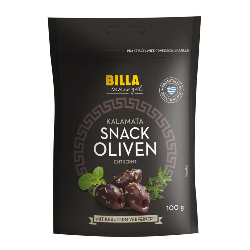 BILLA Kalamata Snack Oliven ohne Kerne