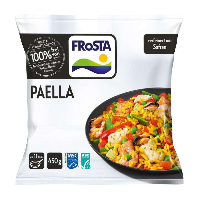 Frosta Paella mit Meeresfrüchten